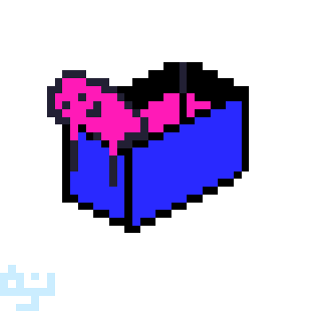 hadakanbonezumi-arts箱のドット絵練習 box pixel art