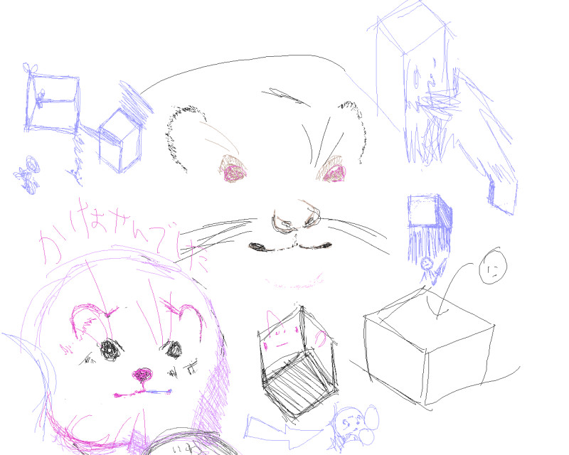 hadakanbonezumi-arts-mappadeppamice doodle