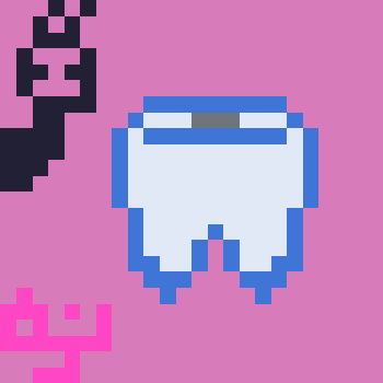 hadakanbonezumi as DoppeCoppe tooth pixel art